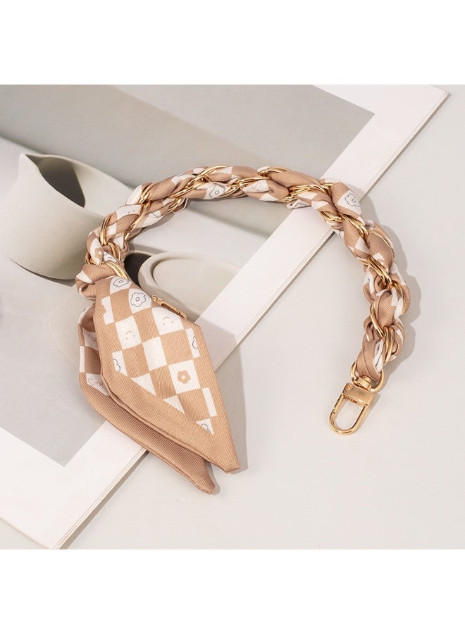 NIBEMINENT Beaded Phone Lanyard, Anti Lost Removable Wrist Strap,Chain Scarf Bracelet Pendant,Phone Keychain Lanyard,2/Orange Yellow