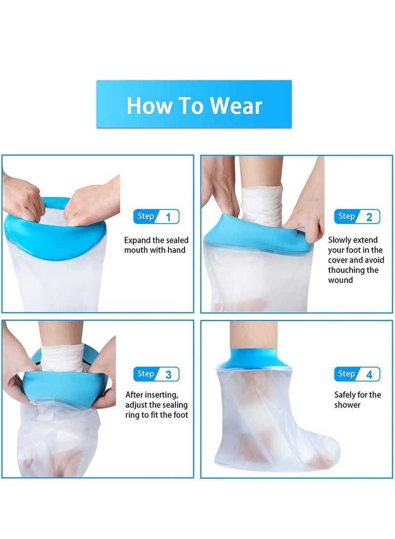 DUNISO Waterproof Foot Cast Cover for Shower Adult,Wound Protector for Ankle and Foot Surgery, Wound and Burns,Reusable,Easy to Clean,for Broken Surgery Foot - Image 5