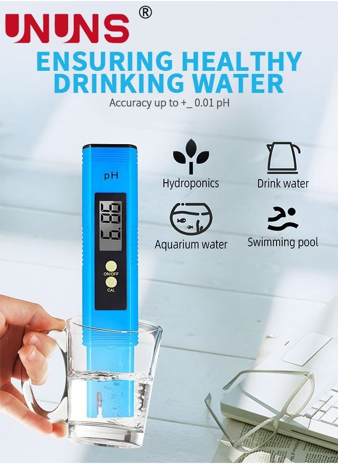Water Quality Tester,Digital PH Meter And TDS Meter Combo Kit,Water Quality Tester,Auto Calibration,Ideal Kit For Aquarium,Swimming Pool,Drinking Water