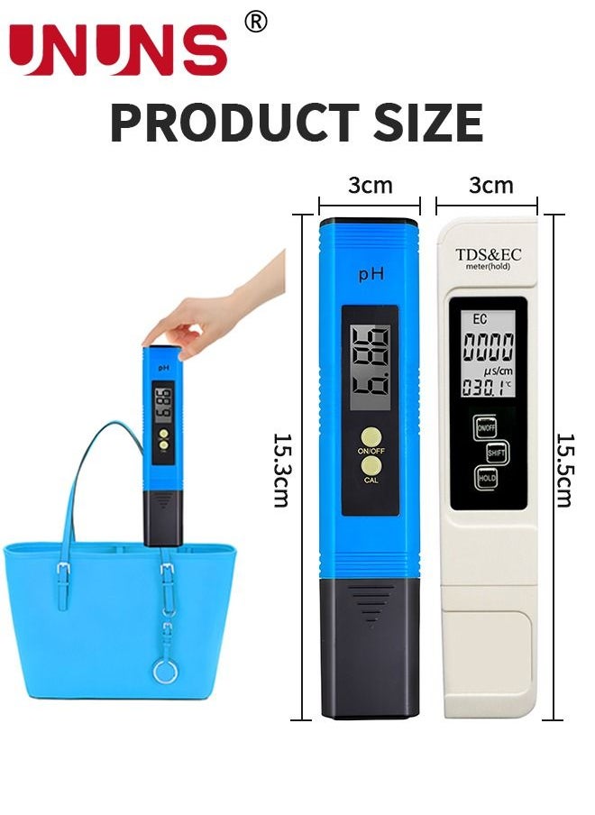 Water Quality Tester,Digital PH Meter And TDS Meter Combo Kit,Water Quality Tester,Auto Calibration,Ideal Kit For Aquarium,Swimming Pool,Drinking Water