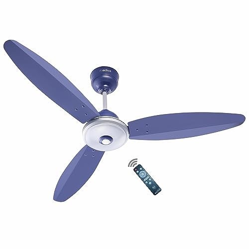 ACTIVA Gracia 1200mm Ceiling Fan with LED Light | 5 Star Energy Saving BLDC Motor | Remote Control, Reversible Mode & Timer | 3 Blade High Speed Ceiling Fan | 4 Year Warranty | Sparkle Blue - Image 1