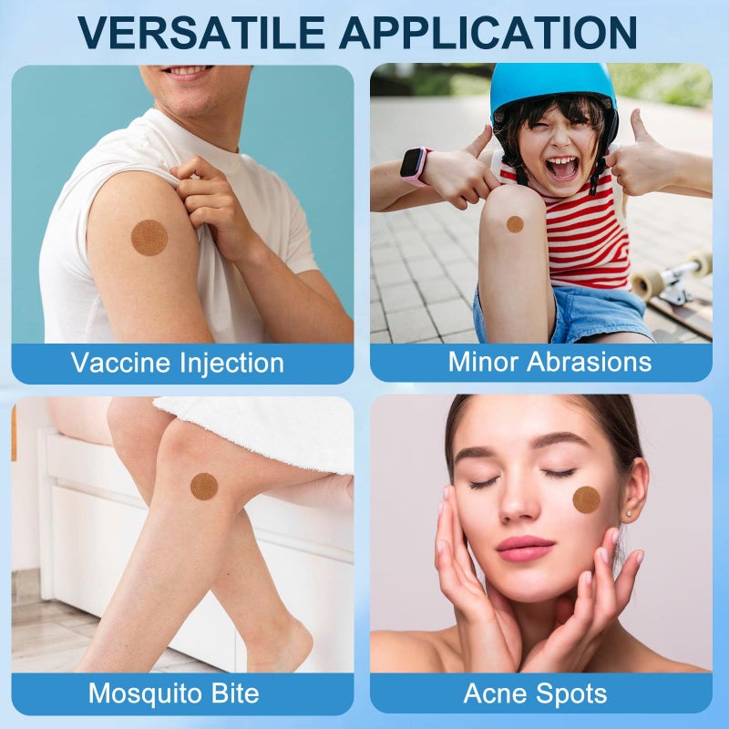High Adhesive Strength Fabric Round Bandages 25 Each Non Stick Protective Patches - Image 4