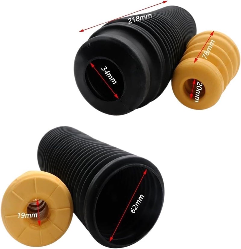 Wivplex Front Dust Cover Air Shock Absorber Bellow Boot Set - Image 2