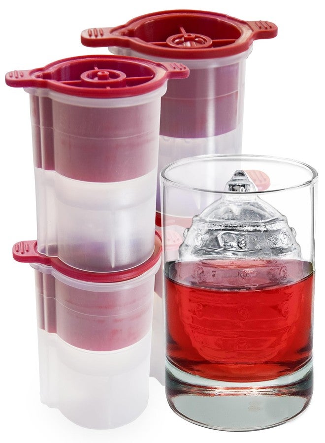 توفولو قوالب ثلج على شكل زينة عيد الميلاد من توفولو، خالية من الروائح ومادة BPA - آمنة للغسل في غسالة الأطباق، مجموعة من 4 قطع، زينة - Image 1