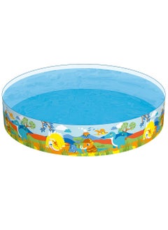 55001-Round Swimming Pool for Kids 244x46CM, Fun Dinosaur