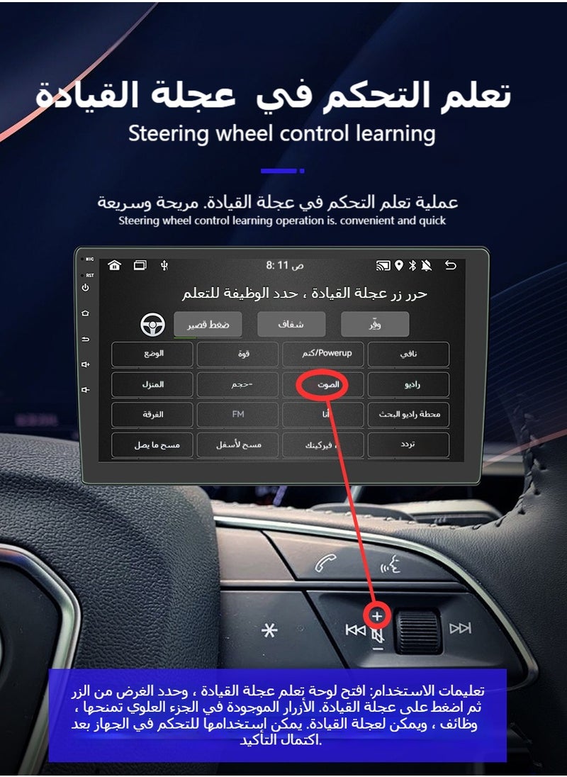 XUTIANZE - Car Stereo Android Double DIN 9 Inch Touchscreen Wireless CarPlay, Android Auto, Wireless Mirror Link | GPS Navigation Radio FM Radio WiFi/BT/USB Input - Image 1