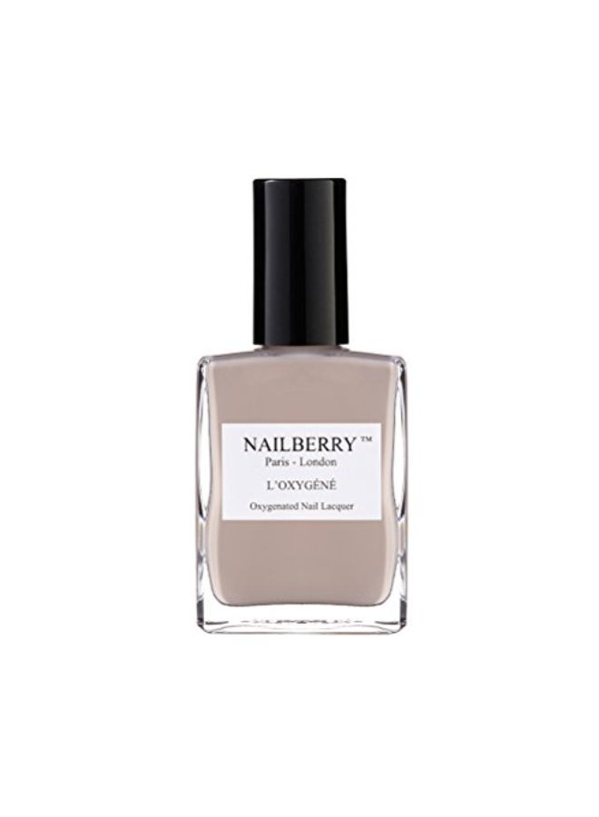 Nailberry LOxygn Oxygenated Nail Lacquer Simplicity Creamy Beige Opaque Nail Polish UV Protected LongWear Nail Polish 12Free Vegan Certified Halal Cruelty Gluten Free 15 ml - Image 1