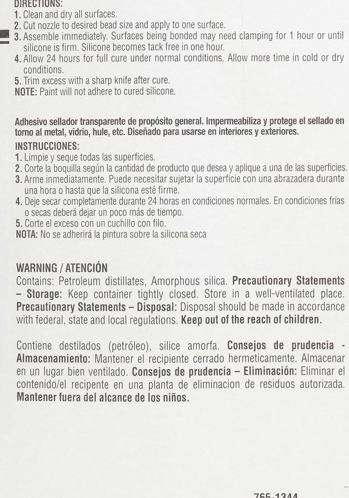 Permatex لاصق سيليكوني شفاف من بيرماتكس - 3 أونصات - Image 2