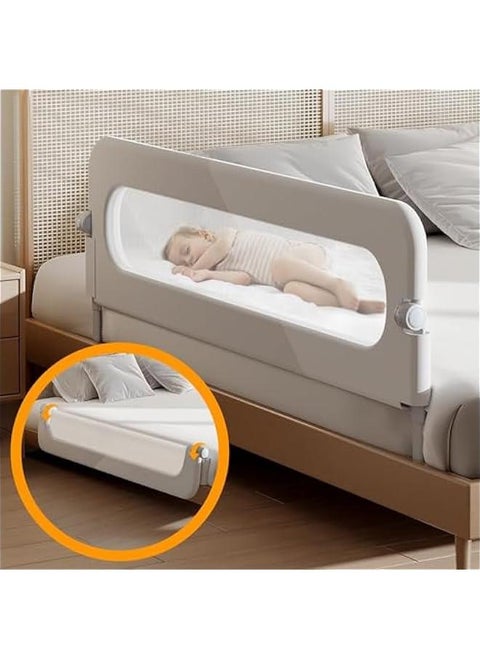 Baby Bed Rails Guard - Foldable Toddler Bed Rail, Kids' Bed Rails & Rail Guards,Safety Bed Fence Protector Rail, Adjustable Heights Bed Guard Rail for Queen King Twin Bed Kid (1.8 m) (1.5 M)