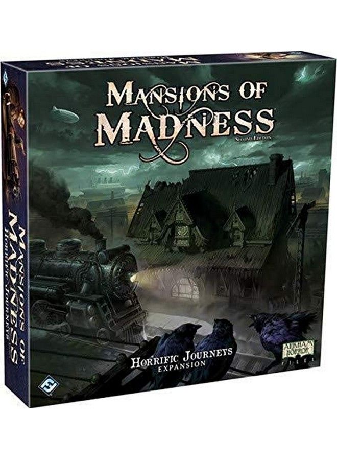 Fantasy Flight Games لعبة Mansions Of Madness Horrific Journeys Board Game Expansion؛ لعبة رعب وغموض للمراهقين والبالغين؛ مناسبة للأعمار من 14 عامًا فأكثر؛ من 1 إلى 5 لاعبين؛ متوسط وقت اللعب 2 إلى 3 ساعات؛ من إنتاج Fantasy Flight Games - Image 1