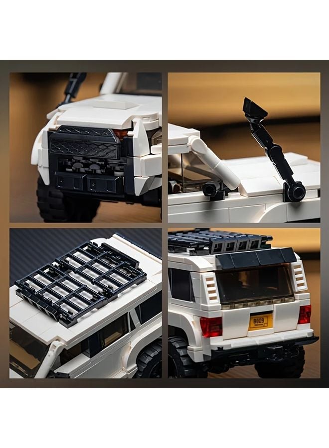 Large Scale 1 32 White Building Blocks Set Off Road Monster Truck Model Kit - Image 5