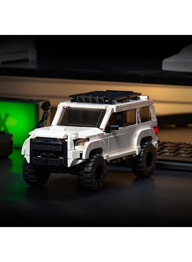 Large Scale 1 32 White Building Blocks Set Off Road Monster Truck Model Kit - Image 3