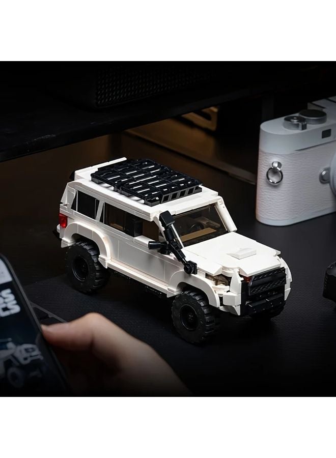 Large Scale 1 32 White Building Blocks Set Off Road Monster Truck Model Kit - Image 2