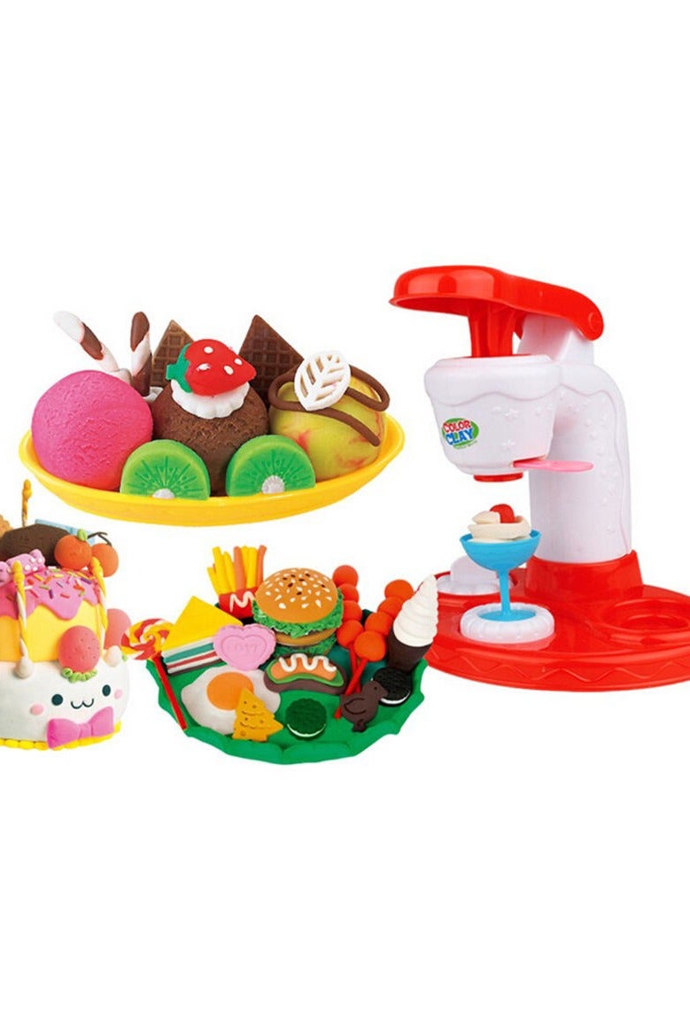 DIY Ice Cream Modeling Clay Toy for Kids – Non-Toxic Soft Dough with Tools | EN71 Certified | Fun Creative Playset for Boys & Girls - Image 2