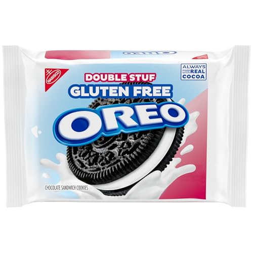 OREO Double Stuf Gluten Free Chocolate Sandwich Cookies, Gluten Free Cookies, 12.47 oz Packs - Image 1