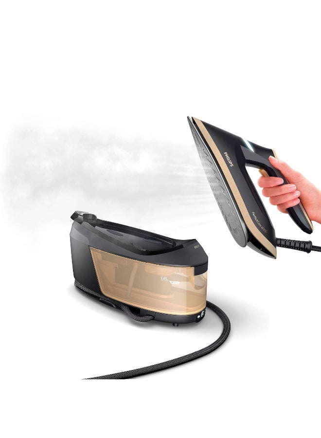 Philips 6000 series PerfectCare Steam Generator Iron 1.8 L 2400 W PSG6064/86 Black/Gold - Image 3