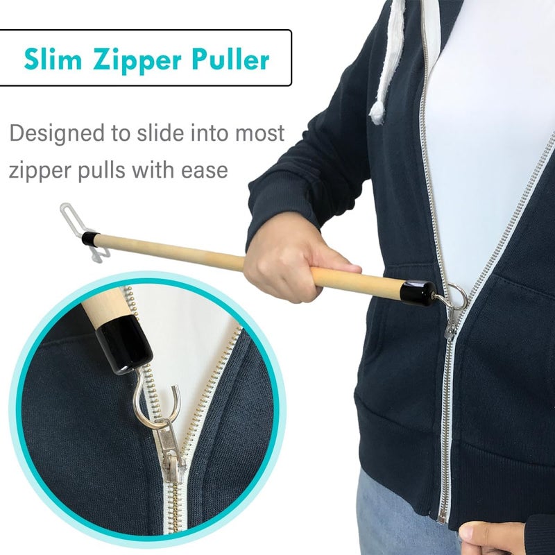 27'' Dressing Stick, Long Dressing Stick for Elderly, Disabled, Limited Mobility – Daily Living Dressing Aid Stick for Hip Replacement, Back - Dressing Aid for Pants, Shoes, Socks - Image 4