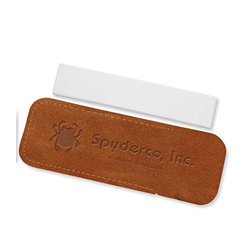 Spyderco 303F 3-In by 8-In Pocket Sharpening Stone with Suede Case- Fine - Image 5