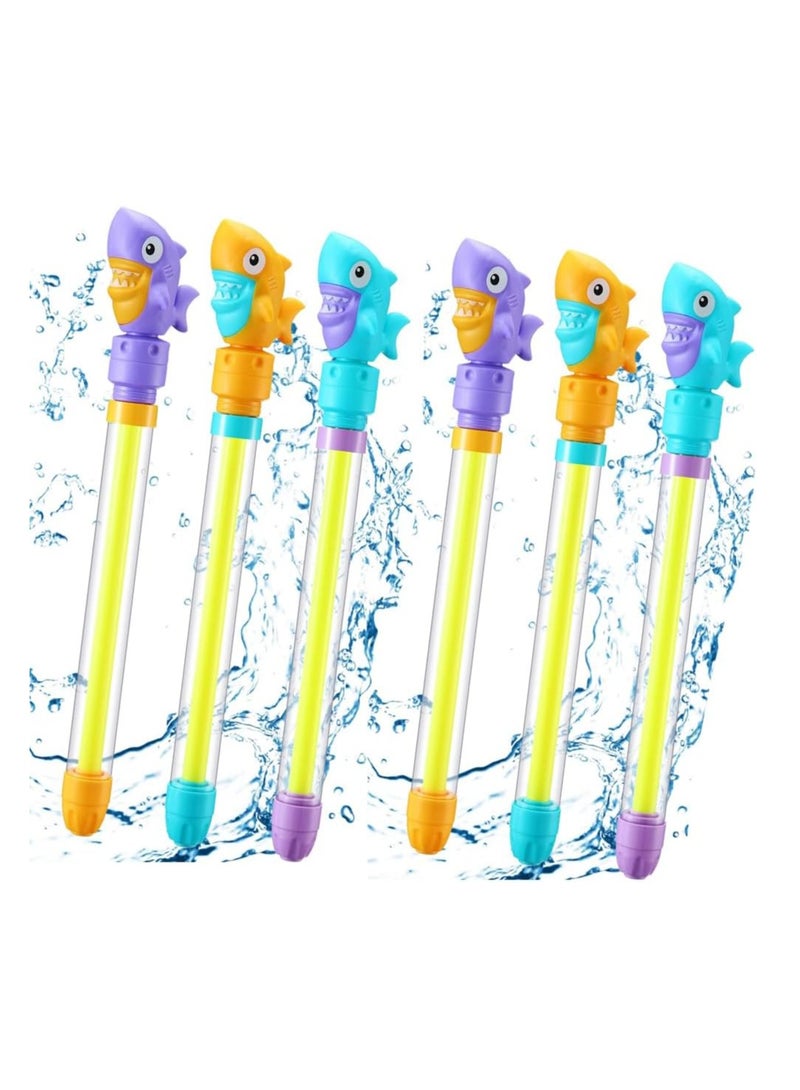 SYOSI Water Guns 6 Pcs 14.6'' Water Guns Water Squirter with Handles Colorful Plastic Water Shooters for Outdoor Swimming Pool Beach Sand Fighting Play Toys(Random Color) - Image 1