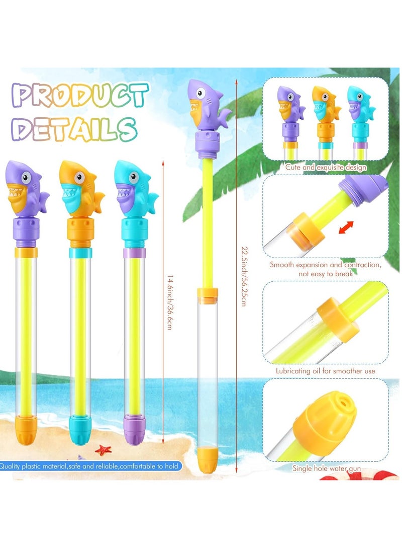 SYOSI Water Guns 6 Pcs 14.6'' Water Guns Water Squirter with Handles Colorful Plastic Water Shooters for Outdoor Swimming Pool Beach Sand Fighting Play Toys(Random Color) - Image 3