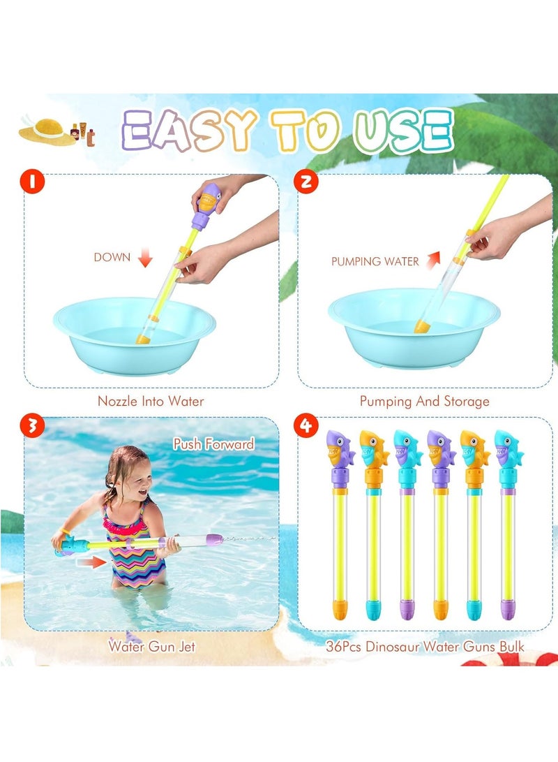 SYOSI Water Guns 6 Pcs 14.6'' Water Guns Water Squirter with Handles Colorful Plastic Water Shooters for Outdoor Swimming Pool Beach Sand Fighting Play Toys(Random Color) - Image 4