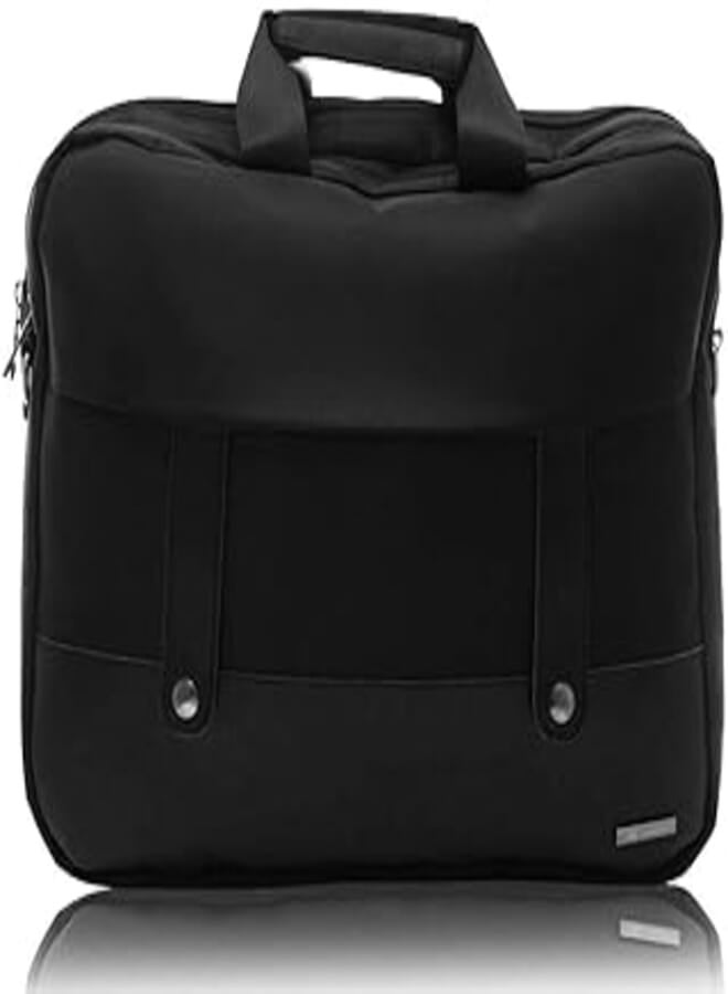 L'avvento L'avvento office double laptop shoulder bag- Black