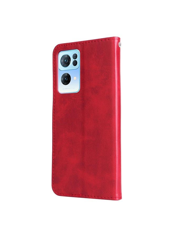 S-TOP Case For OPPO Reno7 Pro 5G China & Global Fashion Calf Texture Zipper Horizontal Flip Leather Case - Image 3