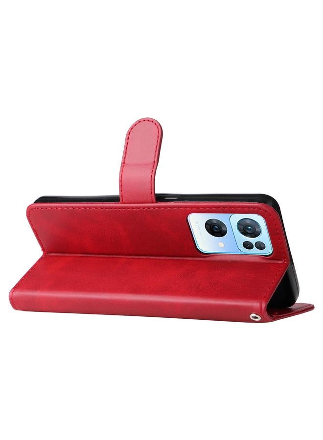 S-TOP Case For OPPO Reno7 Pro 5G China & Global Fashion Calf Texture Zipper Horizontal Flip Leather Case - Image 5