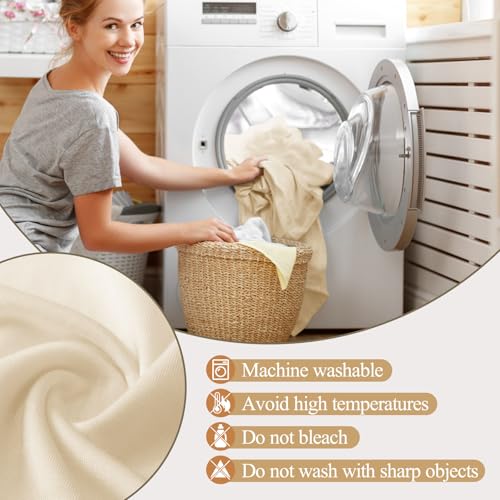 Ledido Wedding Arch Backdrop Cover 6FT Arch Covers Fitted Stretchy Spandex Round Top Stand Backdrop Cover for Wedding Banquet Ceremony Birthday Party Baby Shower Event Decoration,Beige - Image 4