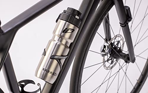Speedfil Speedflask 21oz. Vacuum Insulated Stainless Steel Cycling Sports Water Bottle with NEW Bounce Back Lid 2.0 (Silver) - Image 3
