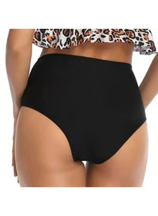 إسكدنيا Women's High Waist Bikini Trunks Swimming Trunks Beach Shorts Bottom Shorts-Color:navy Blue- - Image 3