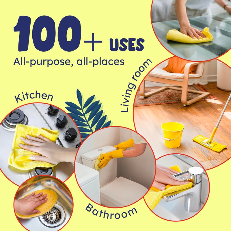 Originally Yellow Lemon Distilled White Vinegar For Cleaning Purpose | USA Made All Purpose Cleaner | Use as Glass, Kitchen & Floor Cleaner | Plant Derived Cleaning Vinegar Gallon in 2 pack | 128 Oz - Image 4