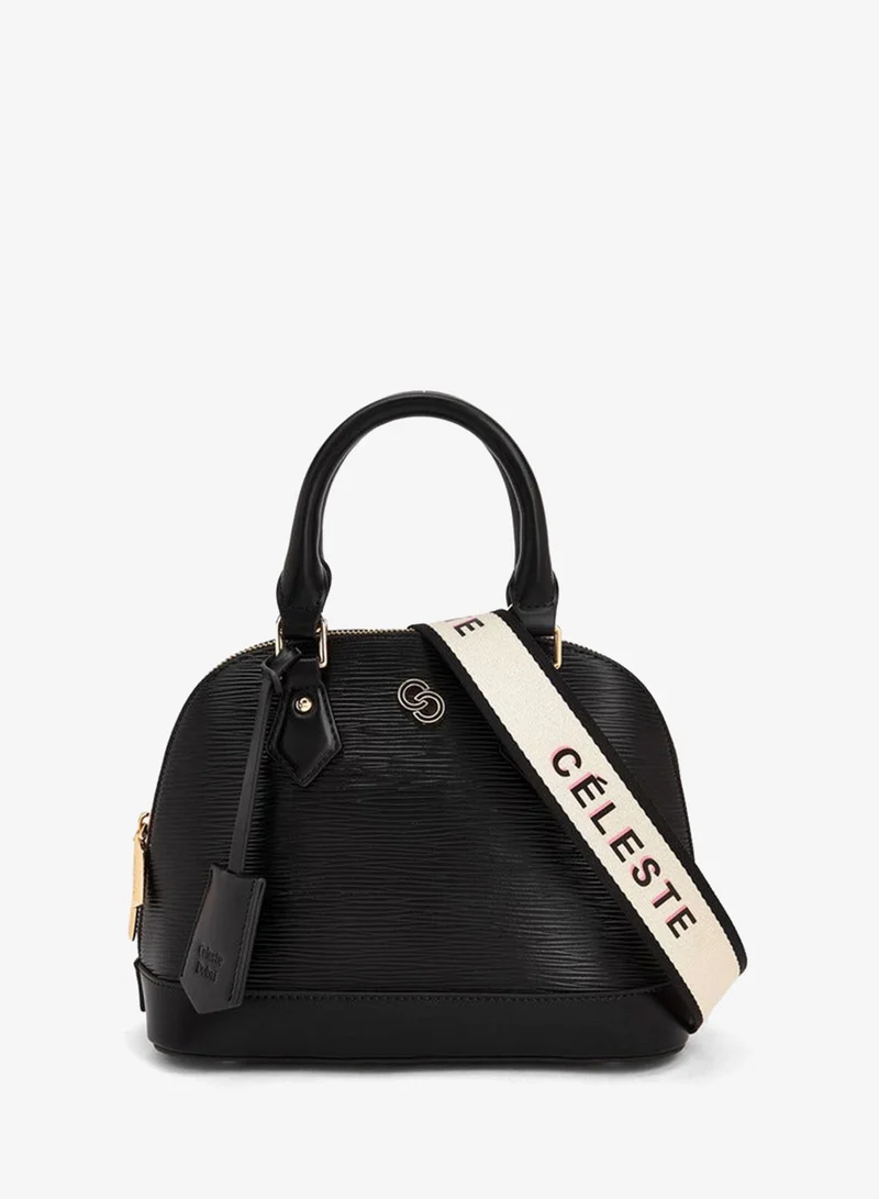 Celeste Textured Dome Bag With Detachable Strap