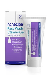 Acnecide Face Wash, 50g, For Acne Treatment & Spot Treatment with 5% Benzoyl Peroxide