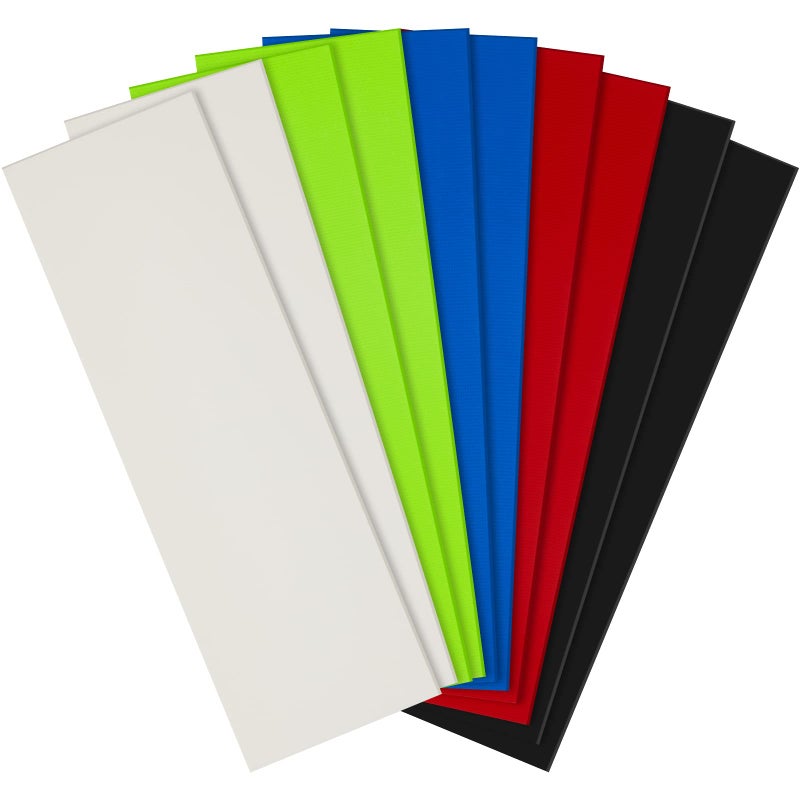 Tinlade 10 Pcs G10 Spacer Sheets G10  Handle Material Handle Liners for  Scales Slabs Making Supplies 5 Colors63 x 2 x 004 Inch