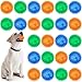 Yunsailing 24 Pack Squeaky Dog Toys Balls 256 Spiky Dog Balls Floating Pool TPR Puppy Fetch Chew Toy for Small Medium Doggy Aggressive Chewers Clean Teeth TrainingBlue Green Orange - Image 3