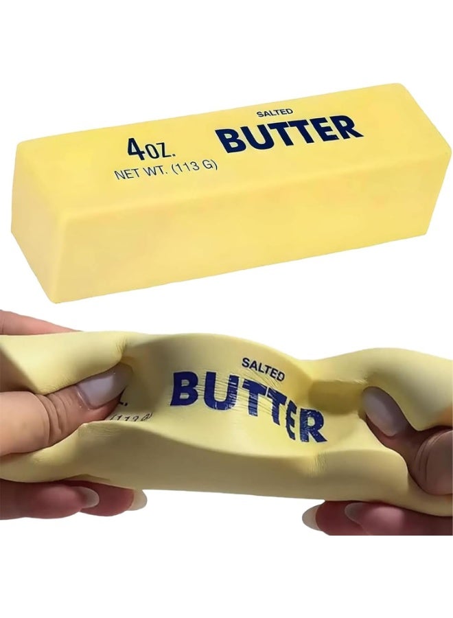 squishy Butter Squishy, Slow Rebound Cute Butter Squeeze Stress Balls, Realistic Butter Stick Soft Squeeze , Upgrade Stress Wet Slow Rebound Stress Relief - Image 1