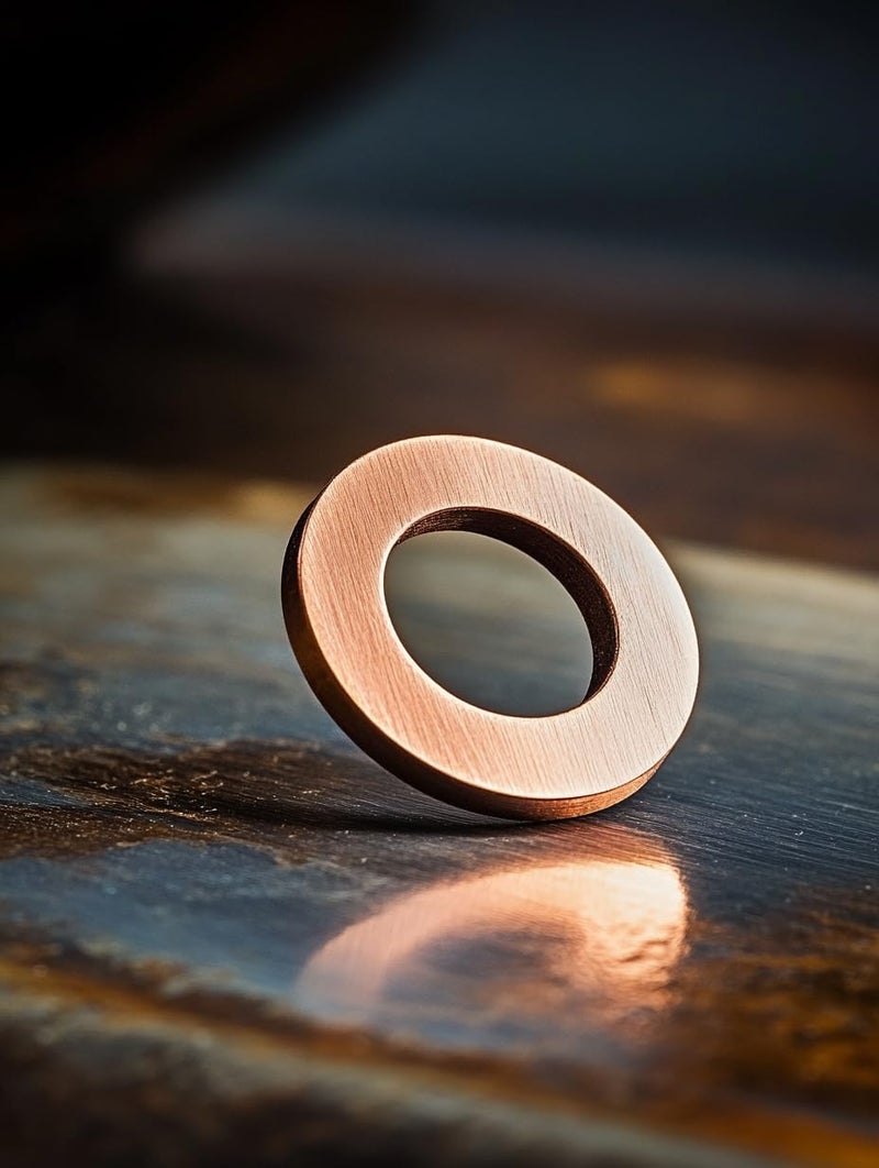 NACX M27 Copper Flat Washer Crush Washer Sealing Ring, 27mm ID, 35mm OD, 1.5mm Thickness, 10 Pieces - Image 5