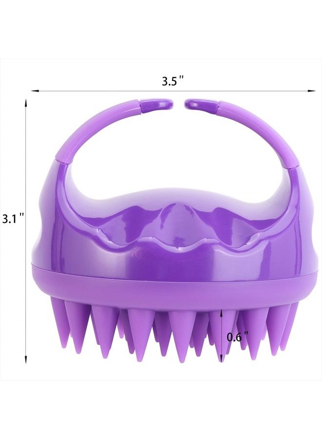BTYMS Silicone Scalp Scrubber Massaging Shampoo Brush Head Scrubber Hair Wash Brush Cleansing Dandruff Brush - Image 3