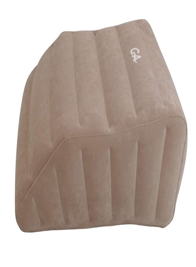 Comfort Axis وسادة الساق القابلة للنفخ من كومفورت أكسيس لتحديد وضع الجسم، خفيفة الوزن وقابلة للنقل - كابوتشينو - Image 1