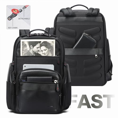 BOPai 30L Travel Backpack for Men Business Laptop Backpack 15.6 inch Computer bagpack with USB Charging Water-Resistant Rucksack Black - Image 5