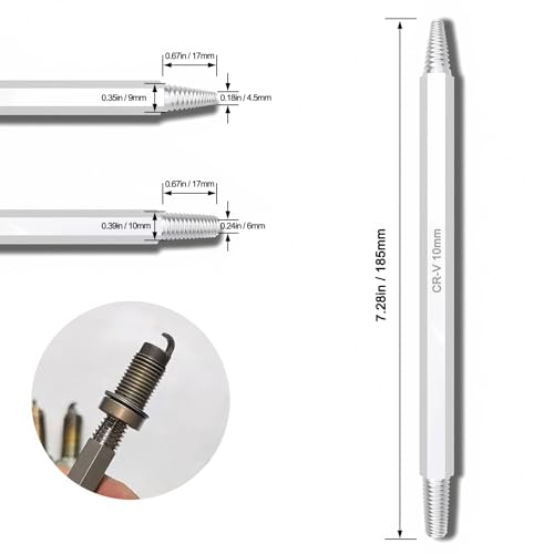 Qitiieli Broken Spark Plug Remover Tool, 2025 New Car Engine Broken Spark Plug Removal Tool, CRV Steel Spark Plug Socket Set Car Accessories, Automotive Repair Tool Kit, Backup Tools - Image 2