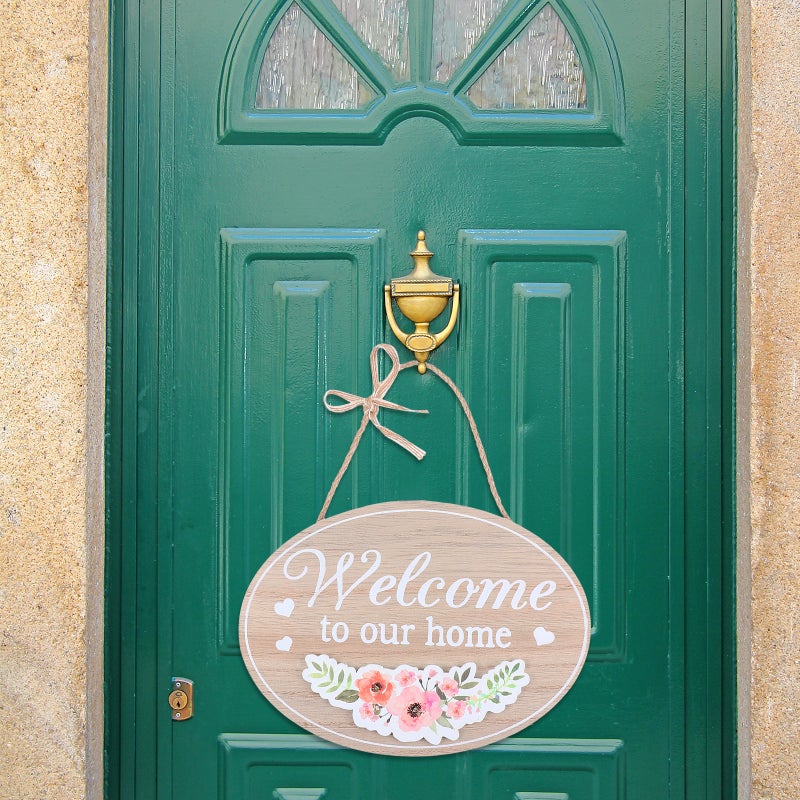 2pcs Hanging Board Welcome Design Doorplate Wall Sign Door Hanging - Image 5