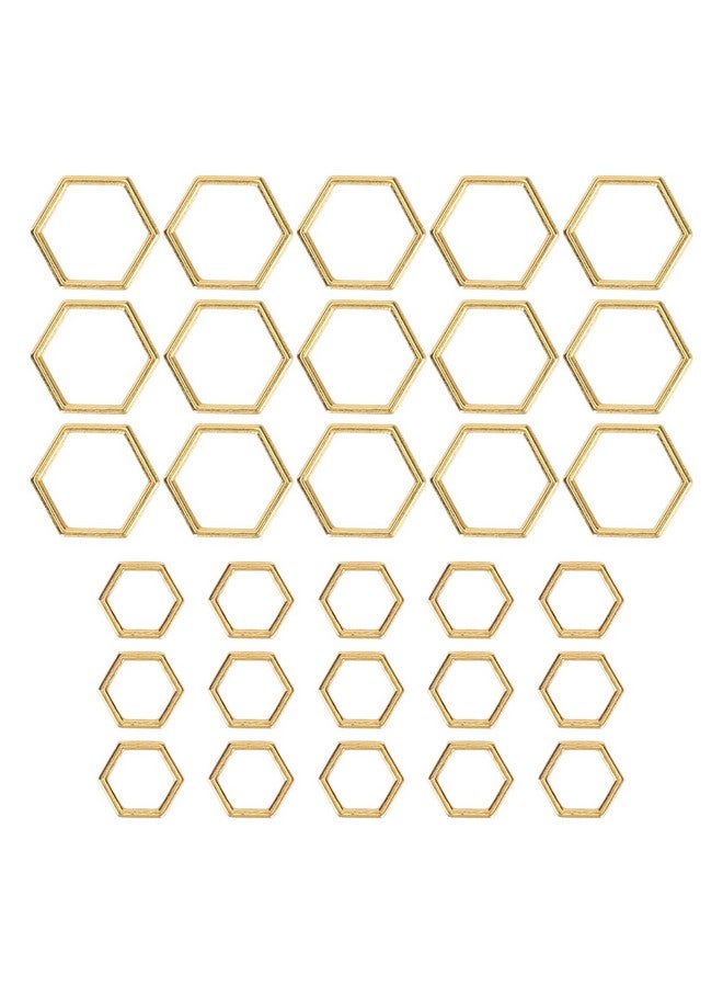 Hztyyier 30Pcs Hexagon Knitting Stitch Markers Lightweight Zinc Alloy Crochet Locking Needle Clip For Diy Sewing Weaving - Image 1