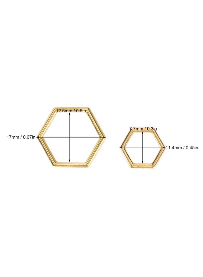 Hztyyier 30Pcs Hexagon Knitting Stitch Markers Lightweight Zinc Alloy Crochet Locking Needle Clip For Diy Sewing Weaving - Image 2