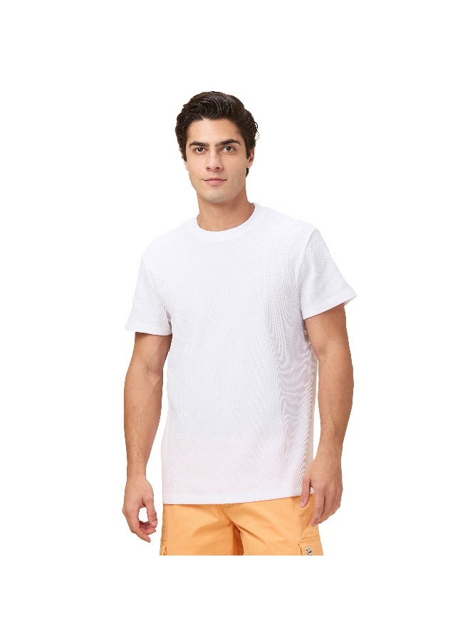 Being Human تي شيرت رجالي أبيض بياقة دائرية وأكمام قصيرة - Image 1