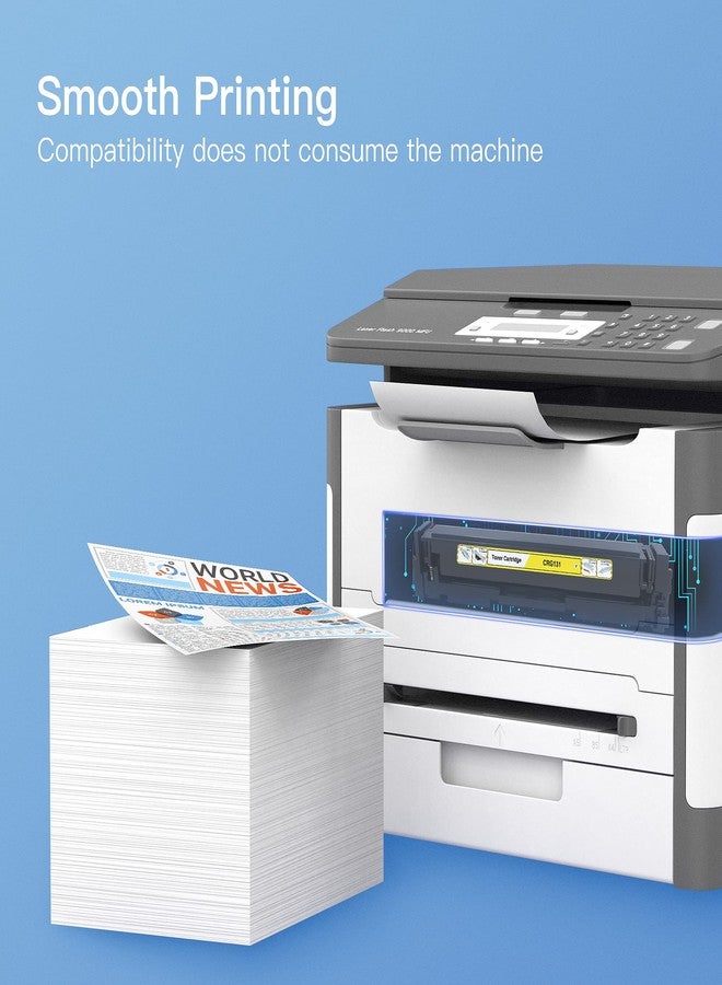 جي بي سي إيمدج خرطوشة حبر معاد تصنيعها من GPC Image بديلة لخرطوشة Canon 131 131H للاستخدام مع درج طابعة ImageClass MF8280Cw MF624Cw MF628Cw LBP7110Cw (أسود، سماوي، أرجواني، أصفر، عبوة من 4 قطع) - Image 5