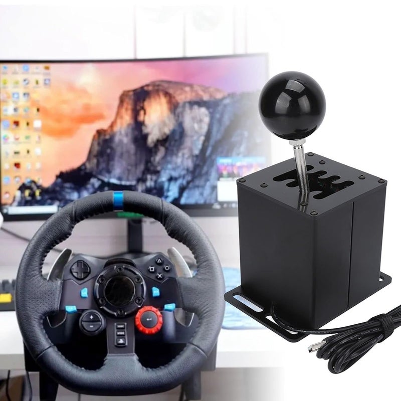 ZJchao Sim Racing Shifter – USB H-Gear Lever with 7+R Pattern, Compatible with ATS, ETS, WRC & Other PC Racing Simulators - Image 5