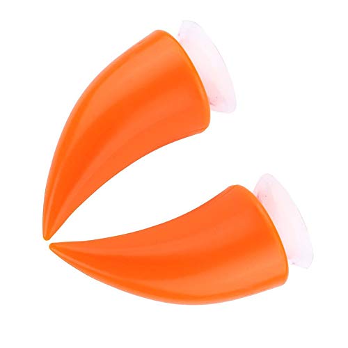 Gear Up Devil's Helmet Horn With Suction Rubber Pad For All Bikes And Motorcycles, Orange (Pack Of 2) - Image 3