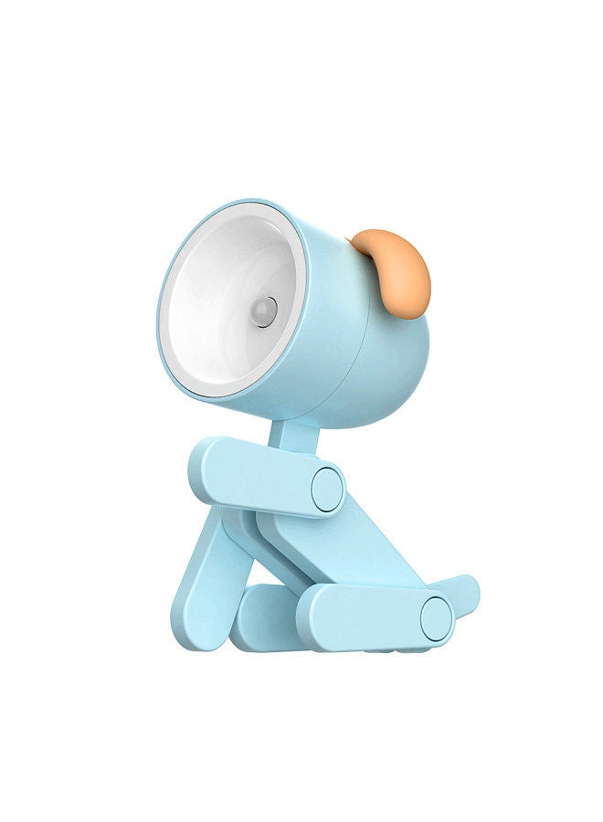 Cartoon Night Light Kid Lamp Mini Dog LED Desk Lamps Cute DIY Portable with Adjustable Phone Holder for Kids Students Bedroom Bookends Nursery Room  - Image 1